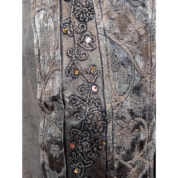 Vintage Coldwater creek embroidered Bronze jacket blazer size PS PLEASE READ - Picture 7 of 10